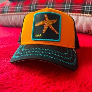Goorin Bros Animal Farm Snapback Trucker Hat Cap Orange Baby I'M A Star 101-0166